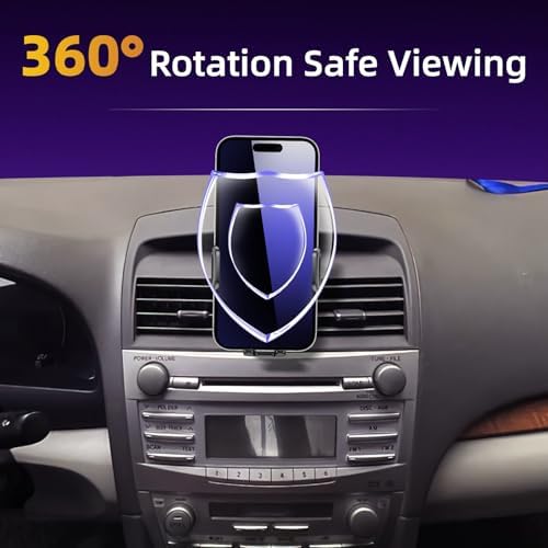 Enhanced Toyota Camry 2012-2017 Car Phone Holder – Adjustable 360-Degree Cell Phone Mount for 4-7 Inch Devices, Ultimate Driving Safety and Convenience Accessory
