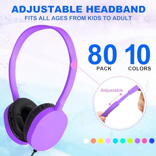 Classroom-Ready 10 Pack Kids Headphones – Ultra-Comfortable & Robust Earbuds for Students, Toddlers, and Teens – Superior Sound Quality & Multi-Device Compatibility – Perfect Headphone Set for Enriching Educational Engagement
