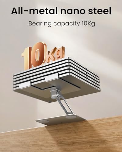 Revolutionize Your Tablet Experience with the TIRGIS 360° Rotating Adjustable Tablet Stand – Super Sturdy, Foldable & Portable Holder for Home and Office Use, Compatible with i Pad 9.7, 10.5, 12.9, i Pad Pro 11/12.9, Air, Mini, and Pro – Perfect Viewing Angle and Ergonomic Support for Enhanced Productivity