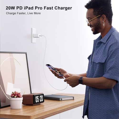 Efficient Power Boost Duo: MFi Certified 2-Pack USB-C Wall Charger with 10 FT Long Charging Cable for i Phone 16/15 Series – Fast Charging Solution Perfect for On-the-Go Lifestyle and Home Use