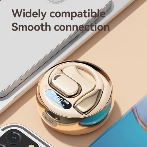 Revolutionary AI Translation Earbuds with Bluetooth 5.4 – Instant Multilingual Communication, Superior Immersive Audio Experience, and IPX4 Waterproof Protection for Active Lifestyles – Ergonomically Designed Over-Ear Fit with LED Connectivity Display – Your Essential Companion for Travel, Fitness, and Work Activities