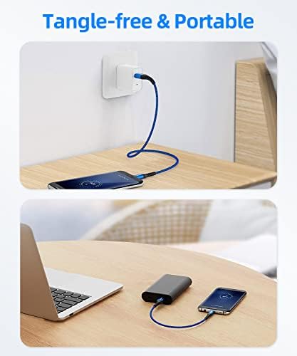 Ultra-Durable 10 FT Micro USB Cable 3-Pack – Fast 18 W Charging & Data Sync for Samsung Galaxy, Android Devices & PS4 – Premium Nylon Braided for Enhanced Flexibility & Strength – Perfect for Home & Office Use