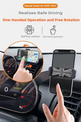 Upgrade Your Mini Cooper with the Persevere Car Phone Holder: Wireless Auto-Open/Close Charging for Circular Displays, Perfect Fit for 4-6.9” Smartphones, Enhanced Compatibility with F65, F66, J01, J05, F01 Models, Effortless Access and Fast Charging for Safe Navigation