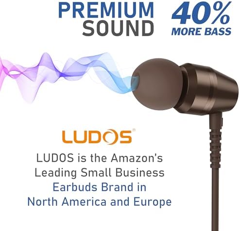 LUDOS OMNITONE USB-C Earbuds – Rich Sound Quality & Comfortable Fit for i Phone 16 & Samsung Galaxy S24 – Noise-Canceling Technology, Ergonomic Design, 5-Year Warranty – Turquoise – Perfect for Music, Gaming, and Calls with Quick USB-C Connectivity and Wide Device Compatibility
