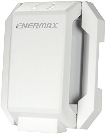 Enermax Magnetic Headset Holder with Protective Foam – Versatile Headphone Hanger for All Headset Styles – Sleek White Design, Easy Installation, Durable ABS, Supports Up to 2.2 lbs – Keep Your Audio Gear Organized and Accessible
