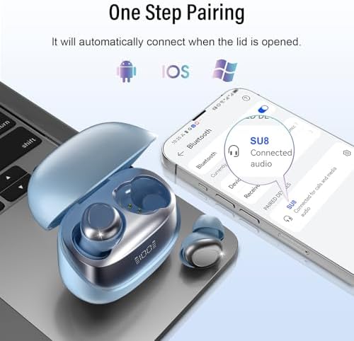 Ultra-Comfort Sleep Earbuds with Advanced Bluetooth 5.4 – Perfectly Designed for Side Sleepers, 47 Hours of Uninterrupted Playtime, Ideal for Meditation, Travel, and Relaxation, Premium Sound Quality & Ergonomic Fit for Ultimate Comfort