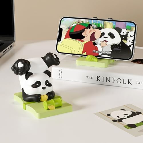 Ralcosuss Cute Panda Cell Phone Stand Smartphone Holder for Desk Resin Cartoon Animal Desk Accessories – Enhanced Compatibility and Speed