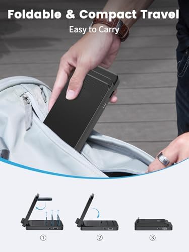 Ultimate 5-in-1 Wireless Charging Station for Samsung Devices – Foldable Multi-Device Charger with Phone Stand, Galaxy Watch Dock & Earbuds Support – Fast Charging & Safe Power Management for Galaxy S25/S24/S23 & Watch 7/6/5/Ultra – Sleek, Portable Design for Home or Travel