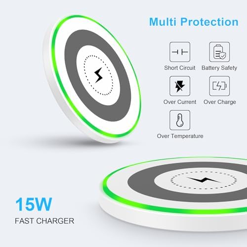 Ultra-Fast Wireless Charging Pad for Samsung Galaxy S24 Ultra, i Phone 16 Pro Max, and Google Pixel 9 Pro – Sleek Anti-Slip Design for Effortless Power Delivery and Enhanced Compatibility Across Major Smartphone Brands