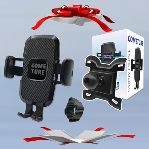 COMETURE Mercedes Benz Car Phone Holder Mount – Universal Smartphone Cradle for GLE Class (GLE-20-24) with Adjustable Viewing Angles and Tool-Free Installation – Elevate Your Driving Experience with Premium Interior Accessories for Navigation and Hands-Free Calls