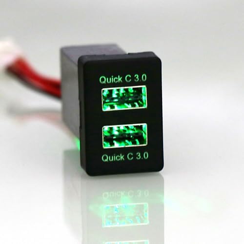 Experience Unmatched Charging Efficiency with the QC3.0 Dual USB Car Charger Adapter for Toyota VIGO – Lightning-Fast Quick Charge Power Socket for Smartphones and GPS Devices – Ultimate Automotive Power Solution with Robust Safety Features and Elegant Design