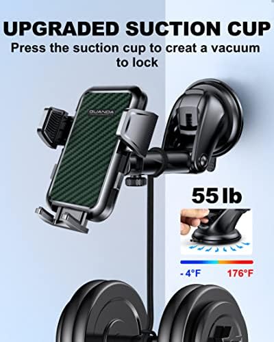 Versatile 3-in-1 Car Phone Holder: Ultra-Stable Suction Mount for Windshield, Dashboard, and Desk – Hands-Free Smartphone Stand Compatible with i Phone & Samsung – Optimal Viewing & Safe Navigation Accessory for Drivers
