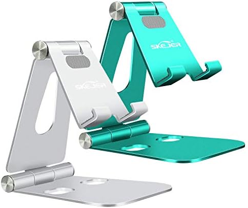 Fully Foldable Cell Phone Stand Holder for Desk Adjustable iPhone Stand Aluminum Compatible with 4″-10″ Phone/Kindle/Tablet/iPad/iPhone – Rose Gold + Spearmint Green – Enhanced Compatibility and Speed Fully Foldable Cell Phone Stand Holder for Desk Adjustable iPhone Stand Aluminum Compatible with 4″-10″ Phone/Kindle/Tablet/iPad/iPhone – Rose Gold + Spearmint Green – Enhanced Compatibility and Speed