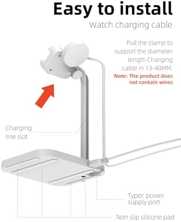 Dual Device Wireless Charger Stand for Samsung, Apple, and Google – Fast Qi Charging Dock for Galaxy, Pixel, and Smartwatches – Versatile Charging Solution for Huawei, Fossil, Garmin, and More – Sleek Design for Home and Office Use – Enhanced Compatibility and Speed