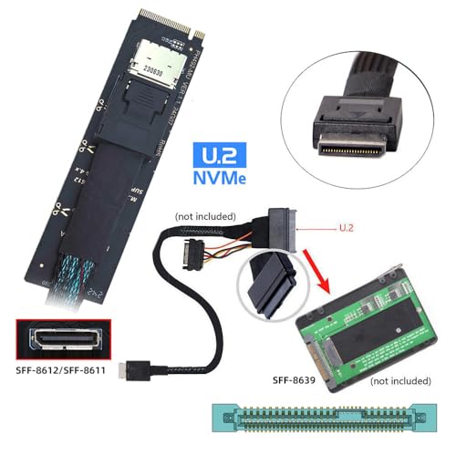 Unlock Blazing Fast Data Transfers with cablecc PCI-E 3.0 M.2 M-Key to Oculink SFF-8612/SFF-8611 Host Adapter – Perfect for Gamers & Creators Seeking Ultimate NVMe SSD Performance. Experience unparalleled speed and compatibility with this high-performance adapter engineered for M.2 NVMe SSDs in the 2260 form factor. The cutting-edge Oculink SFF-8612 and SFF-8611 connections ensure robust data transmission for seamless gaming and content creation. Enjoy hassle-free installation and a durable design that stands up to daily demands, making this essential upgrade a must-have for any advanced computing setup. Whether you’re enhancing your workflow or building the ultimate gaming rig, this PCI-E 3.0 adapter guarantees enhanced performance and reliability. Elevate your data storage capabilities today and discover the difference this premium internal SSD accessory can make in your system’s efficiency and speed. Don’t compromise on quality—transform your digital experience with the cablecc Oculink Host Adapter now!