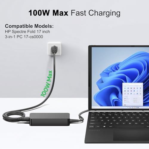 High-Performance 100 W USB-C Charger for HP Laptops – Rapid PD3.0 Fast Charging Solution for Spectre, Pavilion, Envy & ZBook Models with Superior Docking Compatibility and Advanced Safety Features Experience unparalleled charging efficiency with our 100 W USB-C Charger, engineered for HP’s elite range including Spectre Fold 17, Pavilion Plus 14, and ZBook Firefly 14. Utilizing cutting-edge PD3.0 technology, this adapter charges devices up to 5 times faster than conventional chargers, making it perfect for power users on the go. Its compact, lightweight design incorporates innovative GAN semiconductor technology, ensuring optimal energy use and minimal heat generation. Certified for safety by FCC and CE, it safeguards against overcharging and short circuits, providing peace of mind while powering your devices. This versatile charger supports a wide array of gadgets, from laptops to smartphones and tablets, making it an essential accessory for any tech-savvy individual. Your complete charging solution includes a power supply, AC cord, and user guide. Elevate your charging experience with the reliability and speed of our 100 W USB-C Charger!