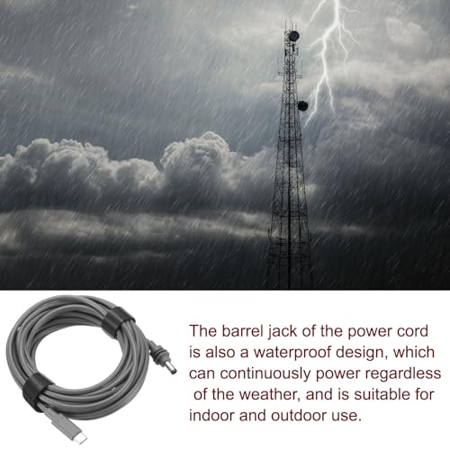 MECCANIXITY 10 FT USB C to DC Fast Charging Cable – 100 W Power Delivery for 5.5 mm x 2.1 mm Devices, Waterproof & Durable Outdoor Extension Cord – Enhanced Compatibility for Laptops, Monitors & More, Sleek Grey Design for Modern Use