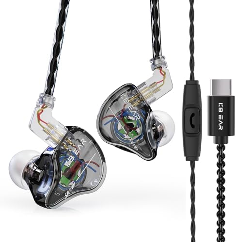 Unleash Superior Sound Quality with KBEAR Storm In-Ear Monitors – High-Fidelity 10 mm Dynamic Driver Earbuds in Stunning Purple for Musicians and Audiophiles – Ideal for Studio Use and Live Performances with Unmatched Comfort and Clarity