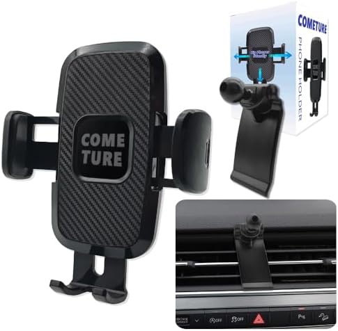 Premium COMETURE Car Phone Holder Mount for Audi Q7 (2020-2024) – Versatile 360° Rotation Smartphone Cradle for i Phone & Android – Enhance Driving Safety with Secure Navigation and Stylish Design – Effortless Installation & Long-Lasting Durability