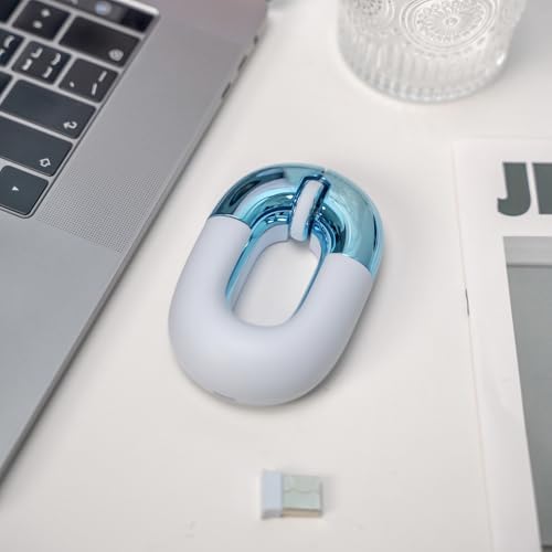 Charming Macaron Dual Mode Wireless Charging Mouse – Sweet Donut Design for Effortless Travel, Silent Operation & 1200 DPI Precision – Perfectly Compatible with PC, Mac & Laptops (Pink) – Elevate Your Workspace with Style and Functionality
