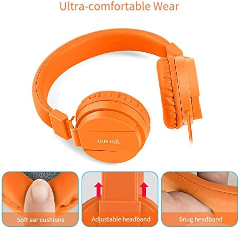 Gorsun Pink Adjustable Kids Headphones – Lightweight Stereo Earphones for Toddlers, Customizable Fit for Growing Ears, Durable Design for Learning & Play, Ideal for All Devices, Protect Hearing with Volume Limiting Features