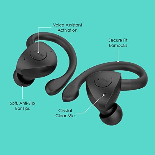 Jam True Wireless Athlete Earbuds – Sweat-Resistant Bluetooth Headphones with Enhanced Compatibility for Active Lifestyles – Immerse in Powerful Sound and Hands-Free Calling for Uninterrupted Workouts