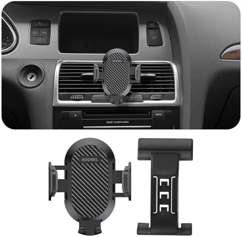 Audi Q7 2006-2015 Car Phone Holder – Enhanced 360° Rotation Mount for Secure Smartphone Access, Thick Case Compatibility, Effortless Installation – Perfect for 4.7-7″ Devices