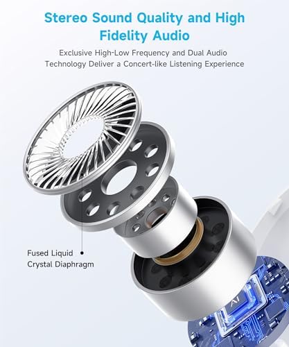 Innovative Open-Ear Bluetooth Earbuds with Bone Conduction Technology – Ergonomically Designed Clip-On Wireless Headphones for Small Ears, Waterproof and Lightweight in Chic Velvet White, Ideal for Active Lifestyles and Seamless Device Connectivity