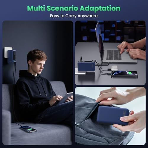 120 W Ga N IV USB-C Charger Station with Dual Retractable Cables – Fast Charging Wall Adapter for Mac Book, i Pad, i Phone 16/15/14, Galaxy S24 & Android Devices – Compact 4-in-1 Foldable Design for Effortless Travel and Enhanced Compatibility