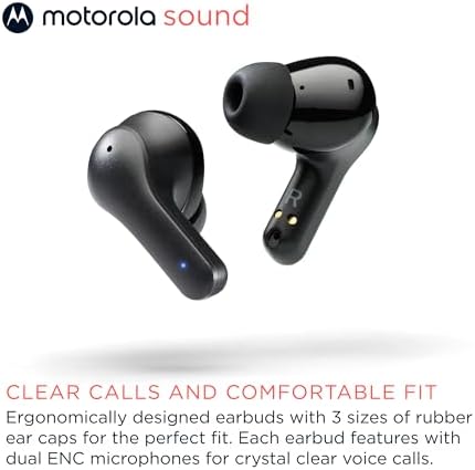 Motorola Moto Buds 135 True Wireless ENC Bluetooth Earbuds – Superior Sound & Noise Cancellation for Active Lifestyles – Lightweight Comfort, IPX5 Water-Resistant & Fast Pairing – Ultimate Audio Experience for Music Enthusiasts and Professionals on the Move