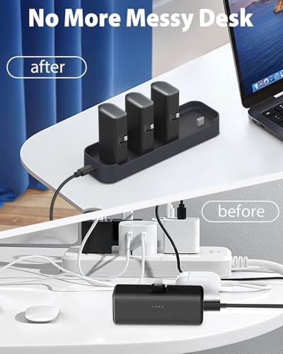 Doohoeek 4-Port Charging Station Dock for Anker Nano Power Banks (Models A1653 & A1645) – Fast, Safe, and Compact Home Charging Hub with Auto Shutoff Feature for Multi-Device Households – Ultimate Power Management Solution