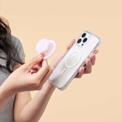 Mag Safe Pop Grip and Stand – Premium Magnetic Phone Accessory for i Phone – Customizable and Swappable Design for Optimal Grip and Hands-Free Convenience – Compatible with Wireless Charging, Elegant Black Finish for Enhanced Mobile Experience