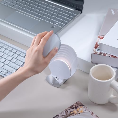 Magnetic Charging Dock for Logitech MX Master 3 S & MX Anywhere 3 S – Sleek White Design for Mac Users, Fast & Effortless Wireless Mouse Charger, Enhance Your Workspace Productivity with Quick Charging Solution