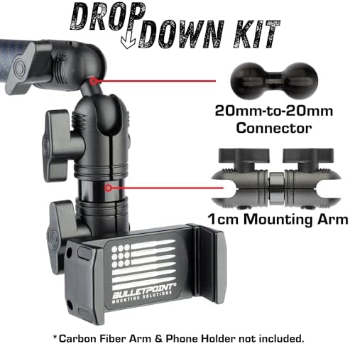 Innovative Drop-Down Phone Mounting Kit for Cars – Adjustable 1 cm Arm with 20 mm Connector for Optimal Device Positioning – Elevate Your Driving Safety with Hands-Free Navigation and Calls – Universal Compatibility with Multiple Phone Models and Vehicle Types – Quick Installation for Seamless Use