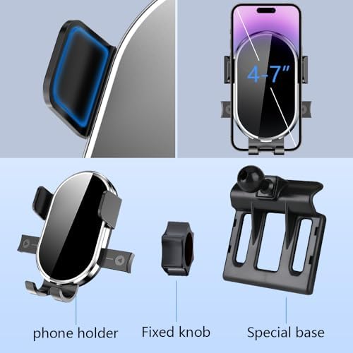 Jaguar F-PACE & XF Custom Car Phone Holder (2021-2024) – Premium 360° Rotating Dashboard Mount for Optimal Navigation & Stylish Interior Upgrade, Effortless Installation, Ultimate Compatibility & Distraction-Free Driving Accessory