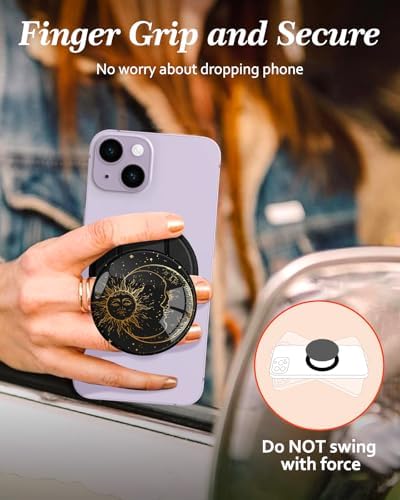 Adorable Cartoon Mag Safe-Compatible Phone Grip Stand – Lightweight Kickstand Ring Holder for Enhanced Usability – Perfect Accessory for i Phone 16/15/14/13/12 with Playful Design for Women and Girls – Durable, Easy-to-Install Magnetic Phone Accessory