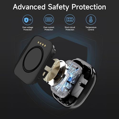 Dual-Pack Lamshaw USB Charging Dock for One Plus Watch 2 & 2 R – Ultra-Fast Charging Stations in Stylish Black & White – Perfectly Engineered for Smartwatch Users Seeking Portability and Reliability