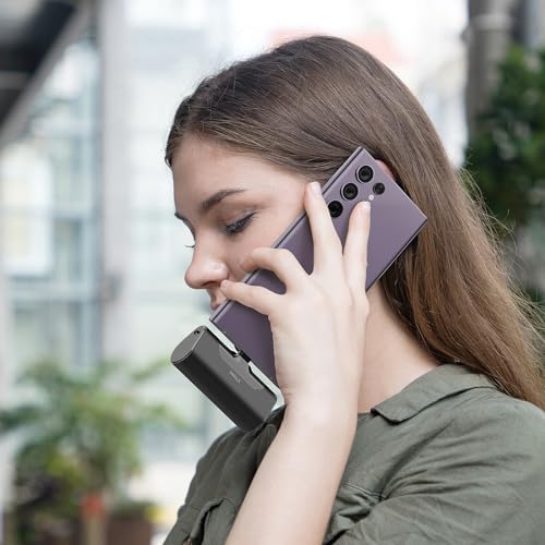 i WALK Compact 4500 m Ah USB-C Power Bank – Ultra-Lightweight Portable Charger for i Phone 16/15, Samsung Galaxy S25/S24/S23, and More – Fast Charging, Versatile Compatibility, Stylish Purple Design for On-the-Go Power Solutions