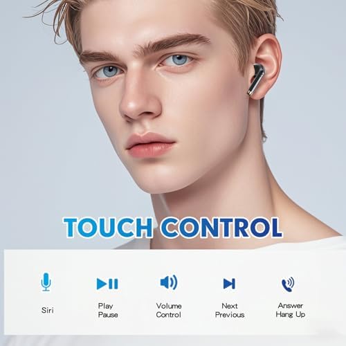 Chic Pink True Wireless Earbuds with Advanced Bluetooth 5.3 – Immersive Noise Cancellation, Powerful Deep Bass & Integrated Microphone – Waterproof Sports-Proof Design for On-the-Go Lifestyle – Perfect Fit for i Phone & Android Users – Transform Your Listening Journey Now!