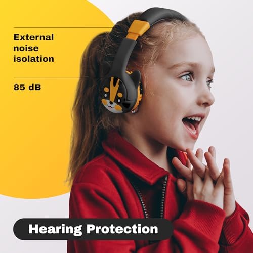 Kidrox Safe Sound Wired Toddler Headphones – Volume-Limited 85 d B Child-Friendly Headset for Ages 1-7 | Lightweight, Durable Design Perfect for Travel on Airplanes and Cars | Comfortable Fit for Tablets, i Pads, and More – Ensuring Safe Listening and Ultimate Entertainment Enjoyment