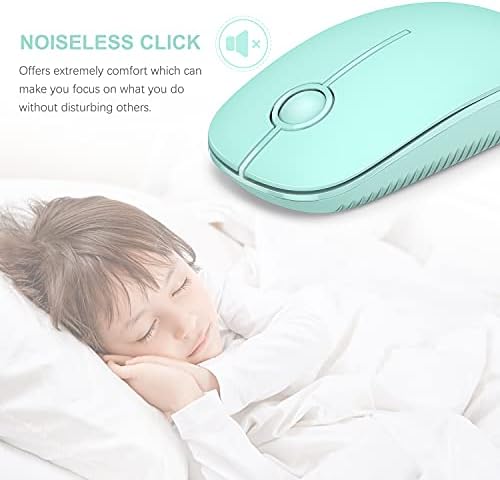 Sleek Vssoplor Wireless Mouse – Ultra-Slim Silent Optical Companion for Laptops & PCs | 2.4 GHz Nano Receiver, Perfect for Quiet Workspaces & Travel | Enhanced Compatibility for Windows, Mac & Linux