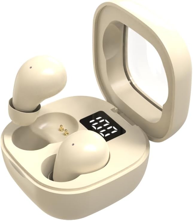 Invisible Mini Bluetooth 5.3 Earbuds for Small Ears – 24-Hour Battery Life, Advanced Noise Cancellation, and Perfectly Crafted for Comfort During Work and Sleep – Seamless Connectivity for an Uninterrupted Listening Experience