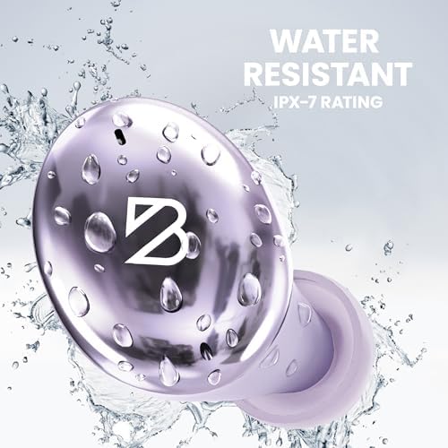 Back Bay Audio Tempo 30 Wireless Earbuds for Smaller Ears – Award-Winning Sound in Sweatproof Design, Ultra-Comfortable Bluetooth Earbuds for Women, Purple Finish with Long Battery Life and Enhanced Compatibility for Daily Use