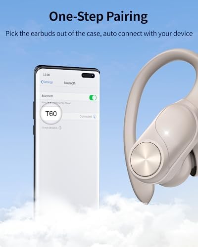 Poc Buds Wireless Bluetooth Earbuds – 80 Hours Playtime, Deep Bass Sound with Digital Display, IPX7 Waterproof Sports Earphones, Ergonomic Earhooks for Secure Fit, Compatible with TV, Phone & Laptop – Stylish Olive Design for Active Lifestyles