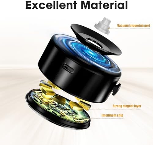 Revolutionary Magnetic Phone Holder for All Smartphones – Ultimate Hands-Free Solution with Vacuum Suction Technology for Car and Gym – Exceptional Stability and Seamless Multitasking Anywhere