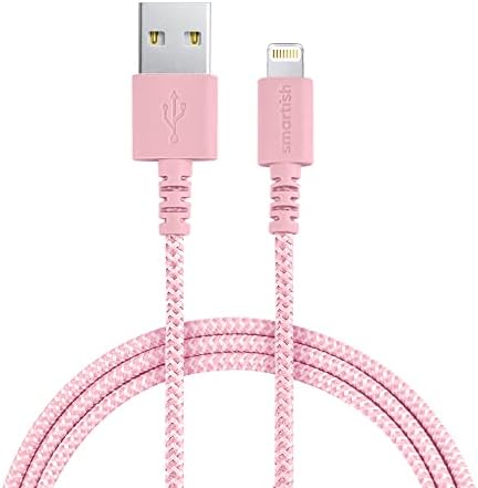 Smartish Crown Joule USB-C Charger – 6 ft Fast Charging Cable for i Phone 16 & 15 – 100 W Power Delivery – Nylon Fabric-Wrapped Cord for Android, Pixel, Galaxy, Mac Book Pro – Versatile Black Charging Solution for Instant Power-ups and Enhanced Durability
