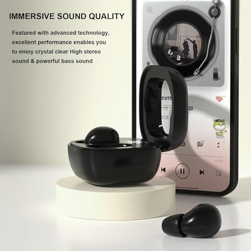 Ultra-Compact Bluetooth Invisible Earbuds for Sleep – Discreet Noise-Cancelling Mini Headphones Perfect for Side Sleepers and Work – Enhanced Comfort and Connectivity Features for an Immersive Audio Experience