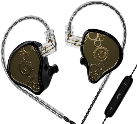 ND Venus High-Fidelity In-Ear Monitor Headphones – Premium Wired Earbuds Featuring 10 mm Dual Magnetic Drivers for Superior Audio Clarity – Ergonomically Designed for Comfort with Detachable Cable and Integrated Mic – Ideal for Gamers and Audiophiles – Versatile 3.5 mm Compatibility for Seamless Sound Connection – Perfect for Extended Listening and Immersive Gaming Experiences