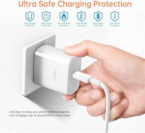 Elevate Your Charging Experience with the 2025 i Phone 16 e Charger – 2 Pack 45 W USB-C Super Fast Charger & 10 FT Type C Cables for i Phone 16 Pro Max/16 Pro/16 Plus/15 Pro Max, i Pad Pro/Mini/Air, Galaxy S25/S24+ – Ultimate Speed & Compatibility for Modern Devices
