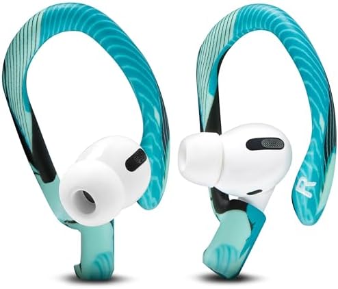 Patented WC Hook Z – Upgraded Over-Ear Hooks for Air Pods Pro 1, 2 & Air Pods 1, 2, 3 | Secure Fit Earbud Accessories with Unique Left & Right Design | Two Size Pairs Included | Winter White | Premium Quality by Wicked Cushions for Maximum Comfort and Stability